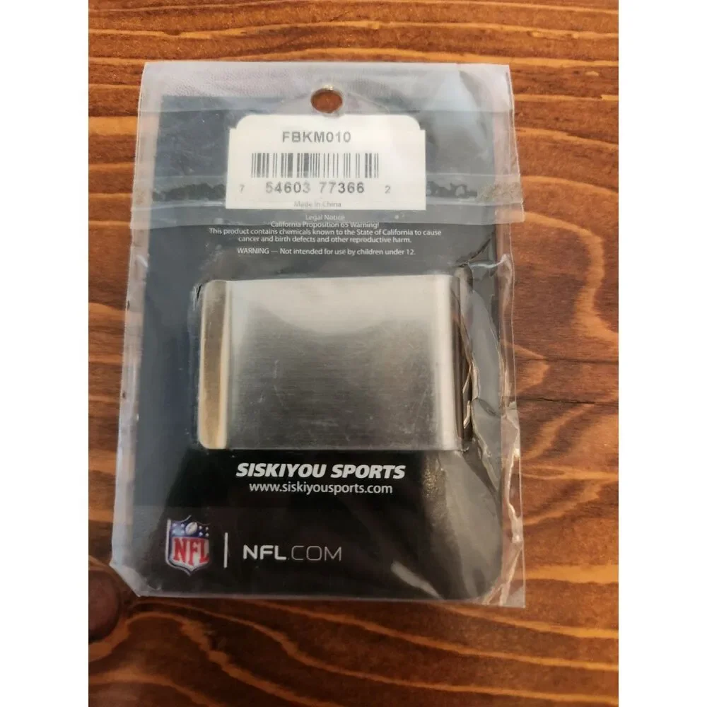 Cincinnati Bengals Money Clip Black and Steel Minimalist Wallet NWT NFL